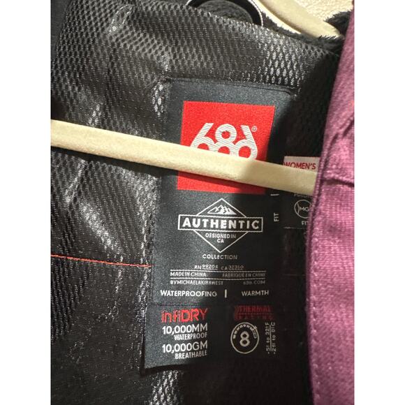 686 Women's purple Annex Insulated Jacket medium ski snowboard - Picture 4 of 7